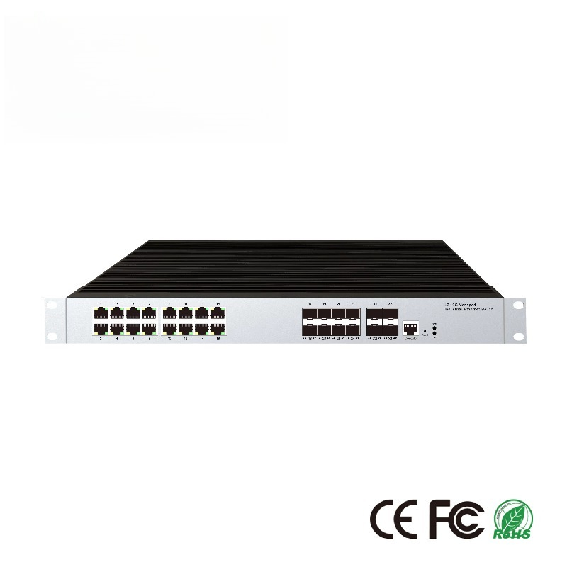 Sfp+ 10G Managed Switch 8 Port - 16-RJ45 Port Industrial Managed Ethernet Switch,