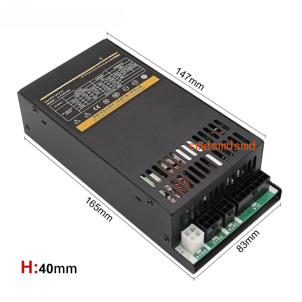 600W Modular Power Supply Smal - Atx Power Supply 1U Flex 500W 评论和价格