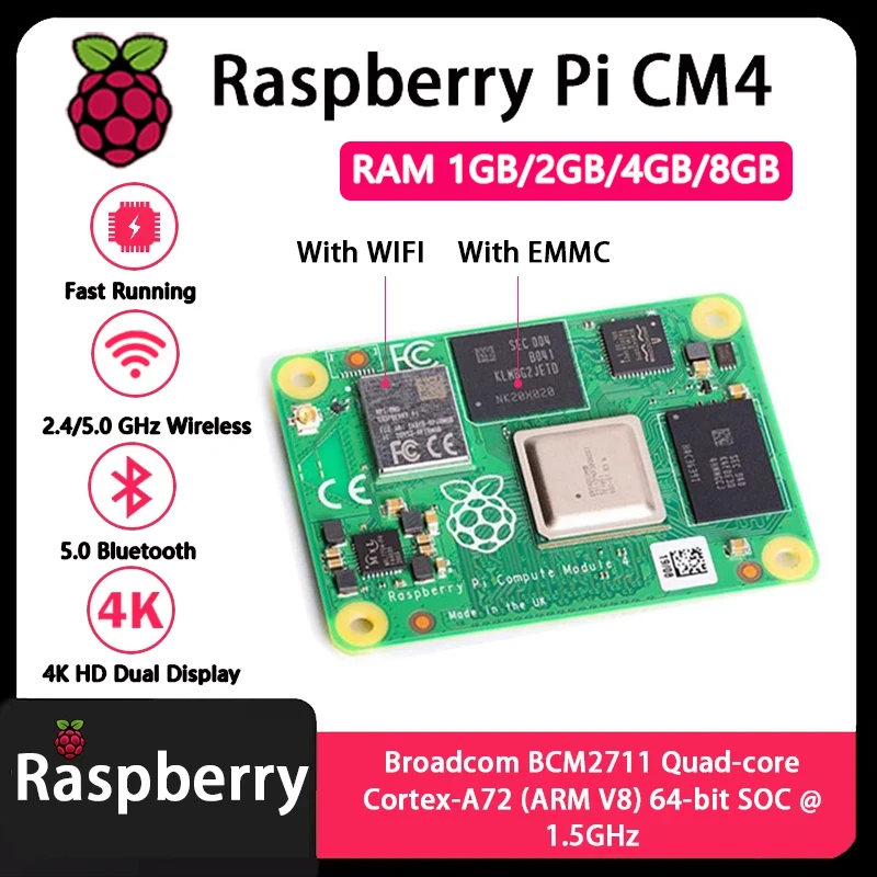 Raspberry Pi CM4 1GB/2GB/4GB/8 - Raspberry Pi Cm4 8Gb Ram 32Gb Emmc Wifi 评论和价格