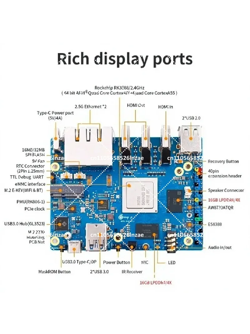 Orange Pi 5 plus Single Board  - Orange Pi 5 Plus 32Gb 评论和价格