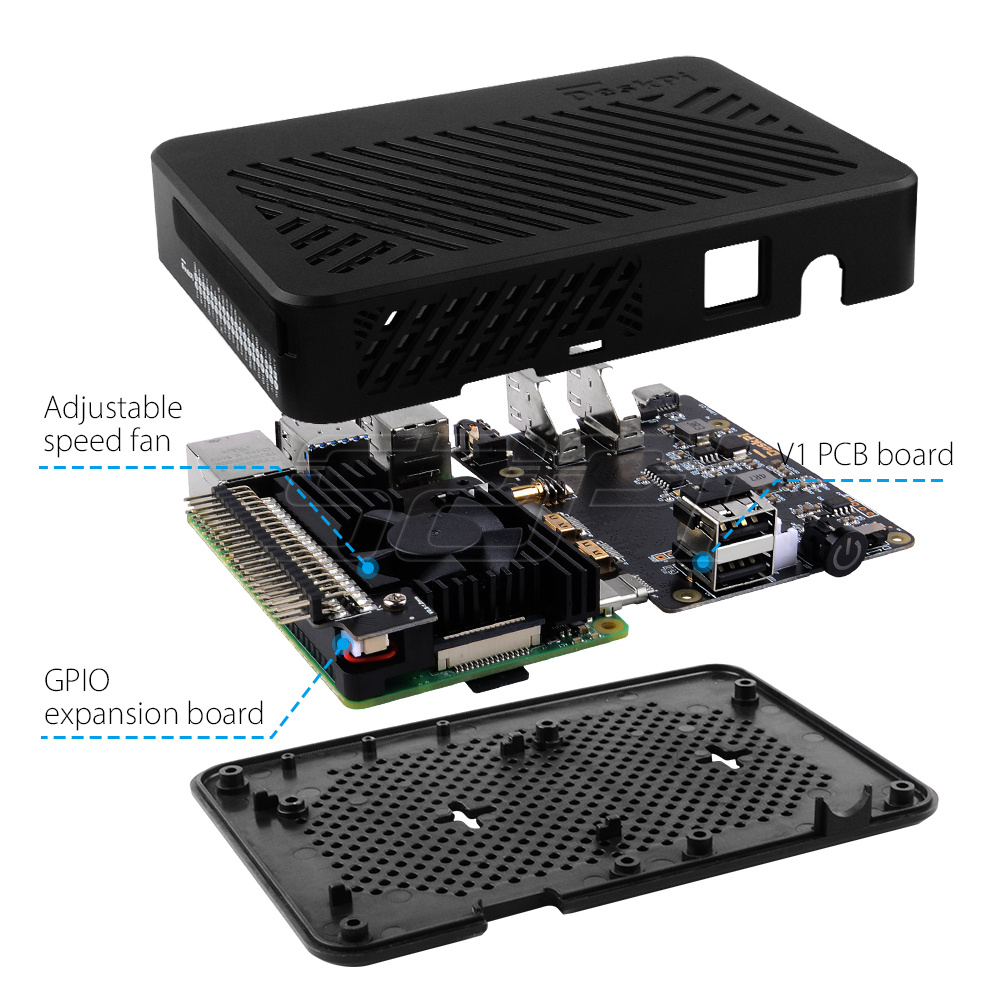 52Pi Raspberry Pi 4 Model B De - Deskpi Super6C 评论和价格