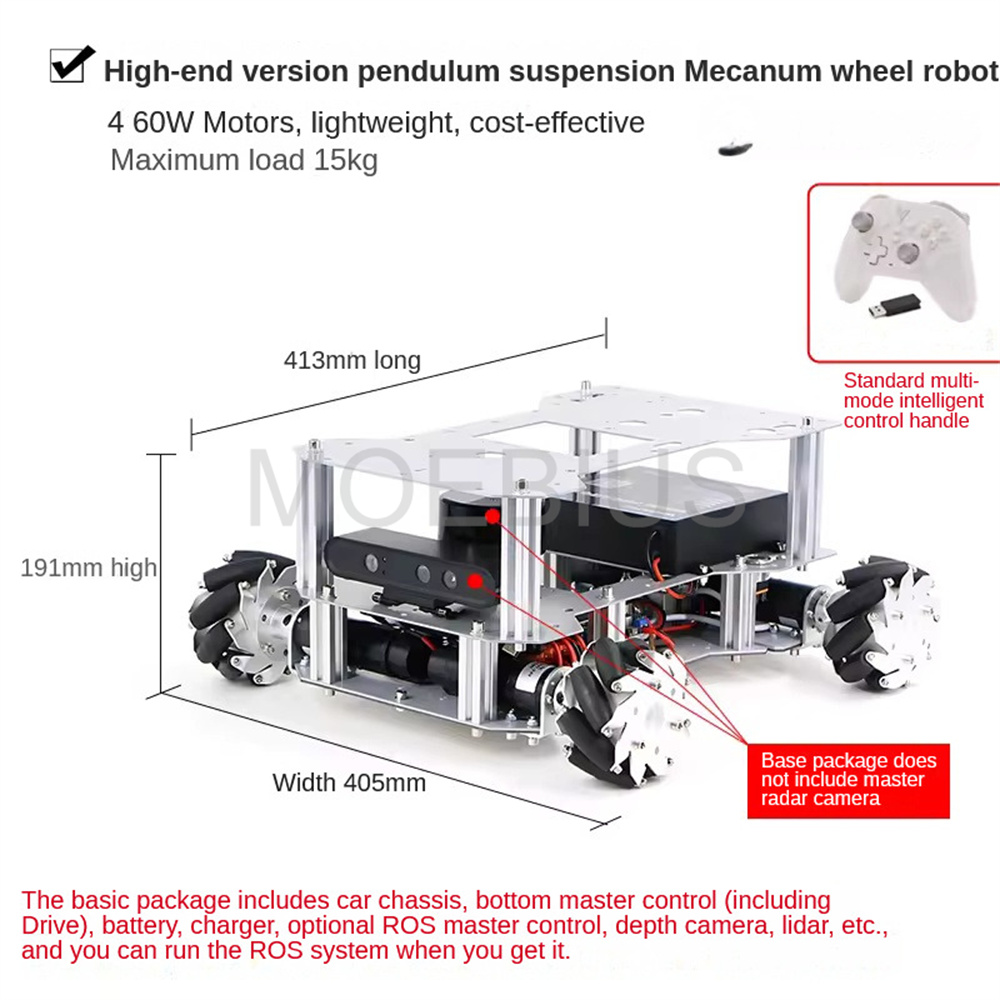 Big Load ROS2 Autopilot Mecanu - Raspberry Pi 5 8Gb 评论和价格