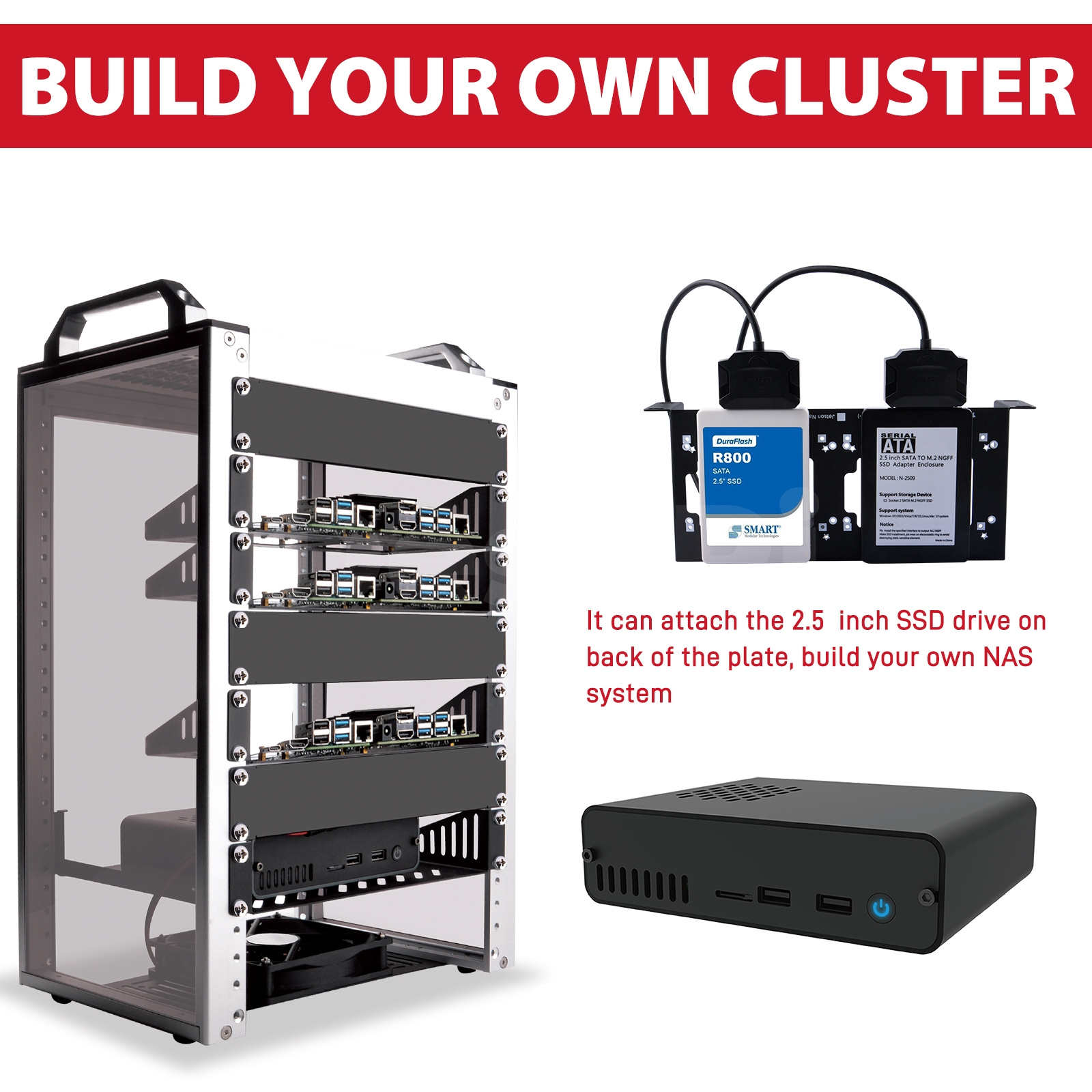 DeskPi RackMate T1 Rackmount,  - Deskpi Super6C 评论和价格